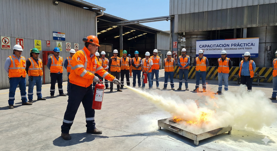 Técnico realizando inspección en terreno